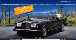 Desktop Screenshot of exoticmotorcars.com